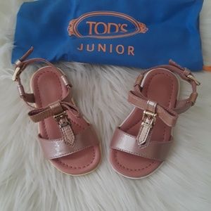 Tods Mauve Baby Sandals